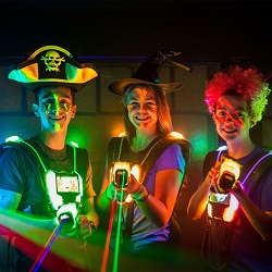 Ambiance d'Halloween à Drummondville pour illustrer le programme Drummond Halloween