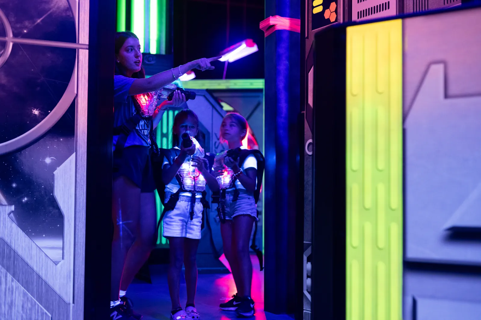 Laser tag en famille à Drummondville pendant la semaine du Challenger Banque Nationale